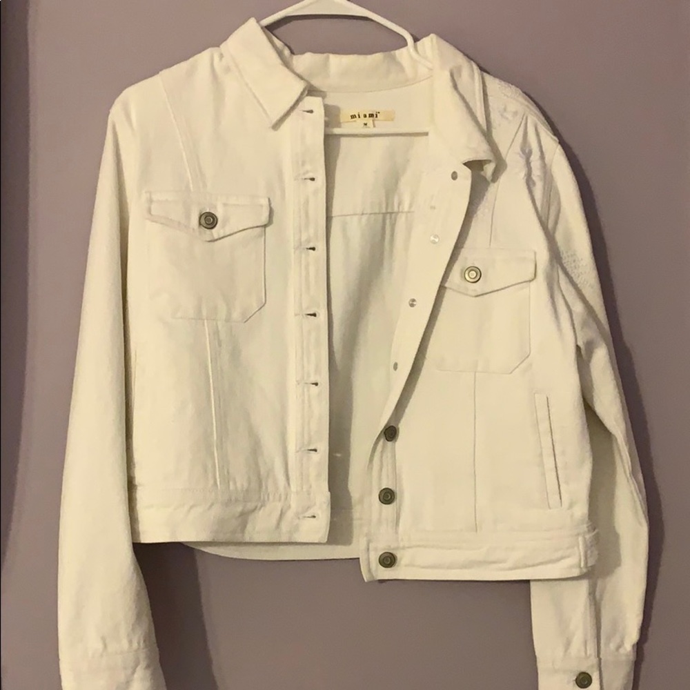 white denim jacket!